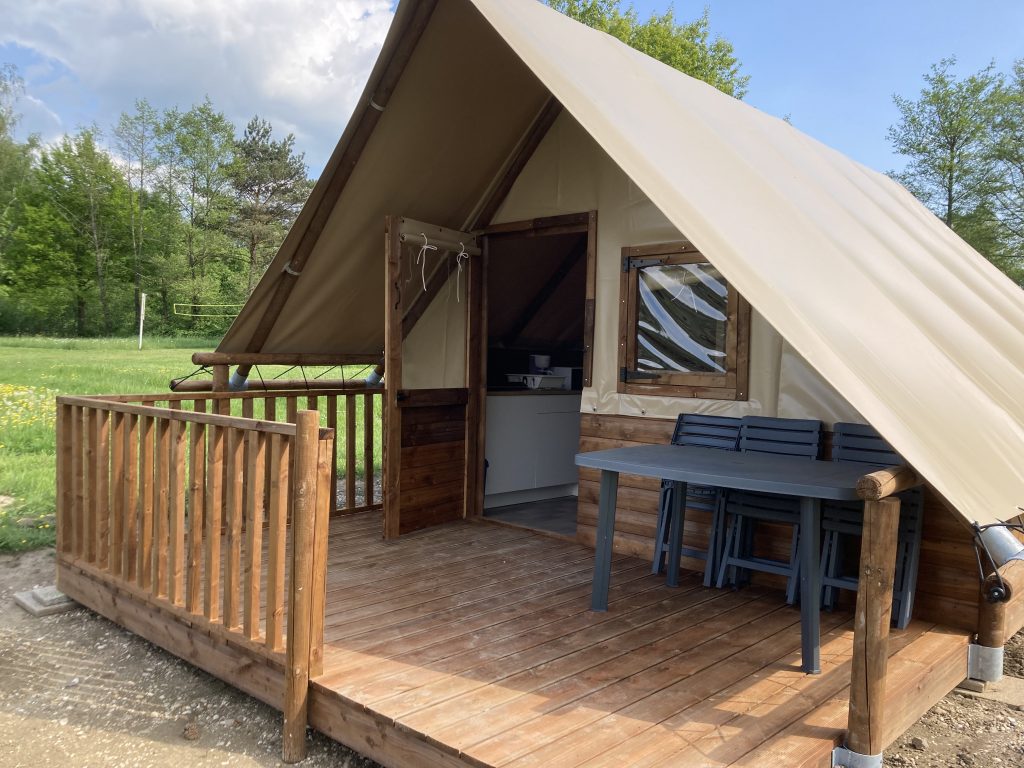 tente lodge camping Alsace